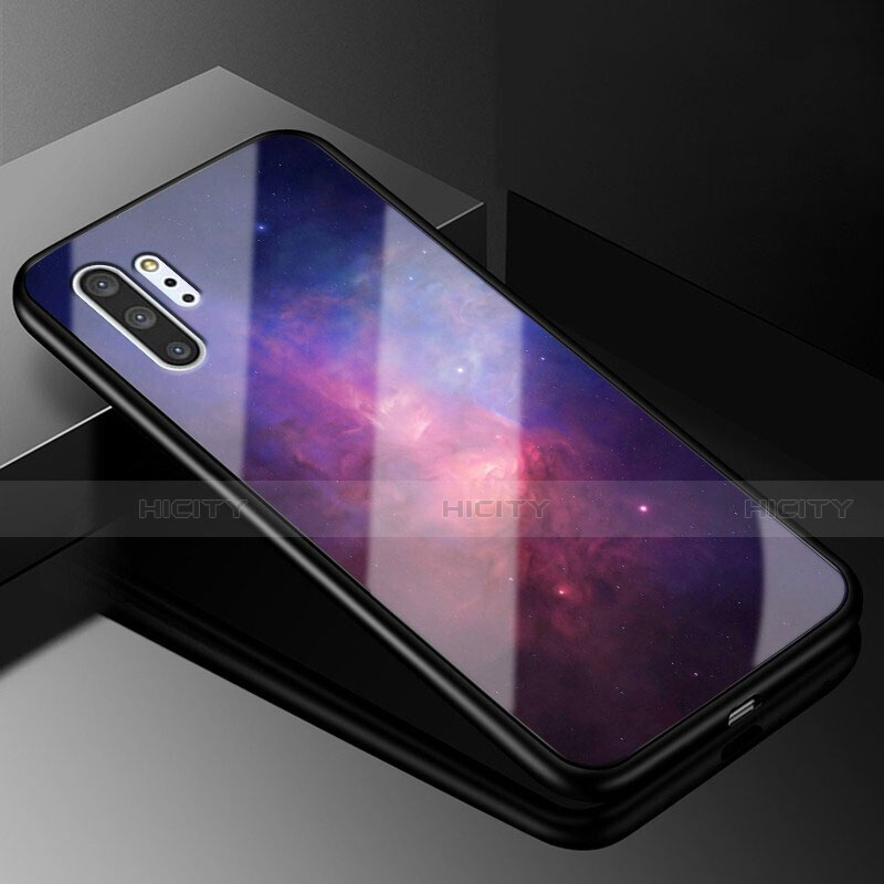 Coque Contour Silicone et Vitre Motif Fantaisie Miroir Etui Housse K01 pour Samsung Galaxy Note 10 Plus 5G Plus