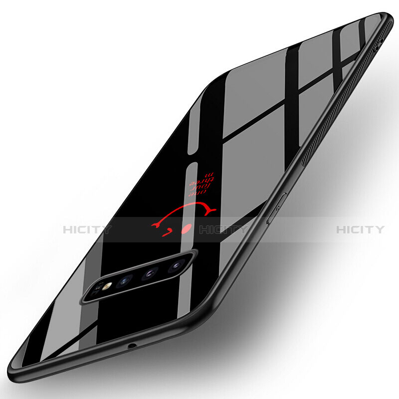 Coque Contour Silicone et Vitre Motif Fantaisie Miroir Etui Housse K01 pour Samsung Galaxy S10 5G Plus