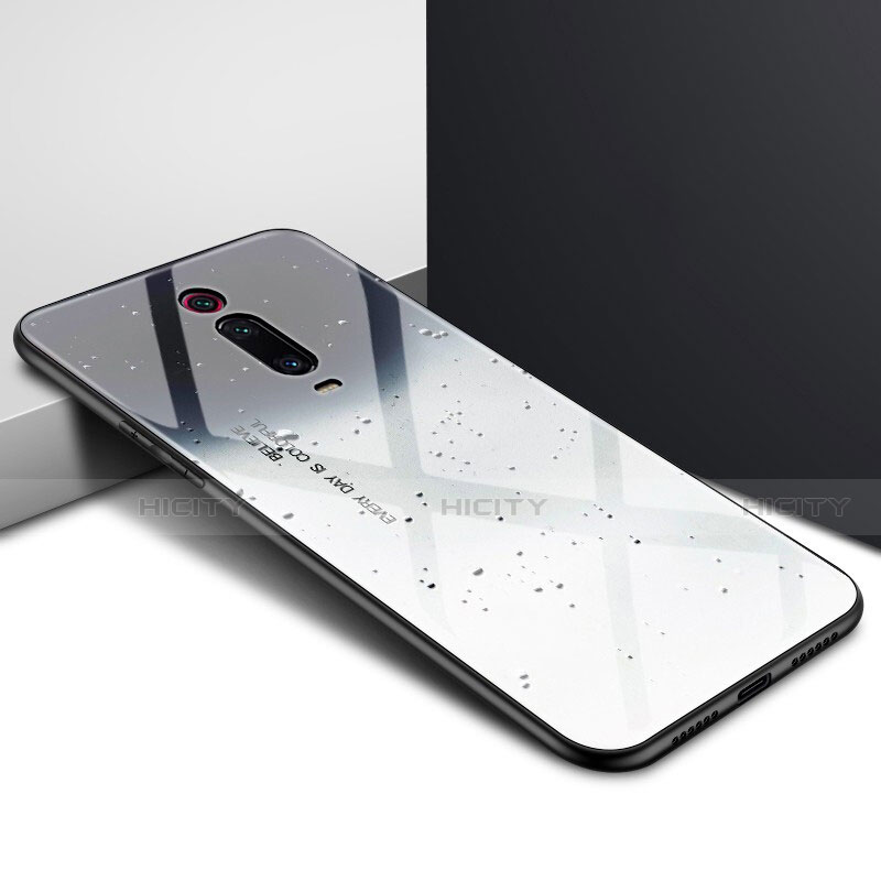 Coque Contour Silicone et Vitre Motif Fantaisie Miroir Etui Housse K04 pour Xiaomi Redmi K20 Plus