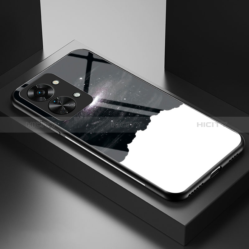 Coque Contour Silicone et Vitre Motif Fantaisie Miroir Etui Housse LS1 pour OnePlus Nord 2T 5G Plus