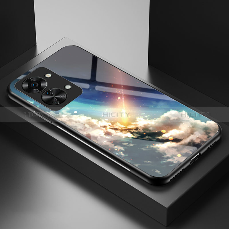 Coque Contour Silicone et Vitre Motif Fantaisie Miroir Etui Housse LS1 pour OnePlus Nord 2T 5G Plus
