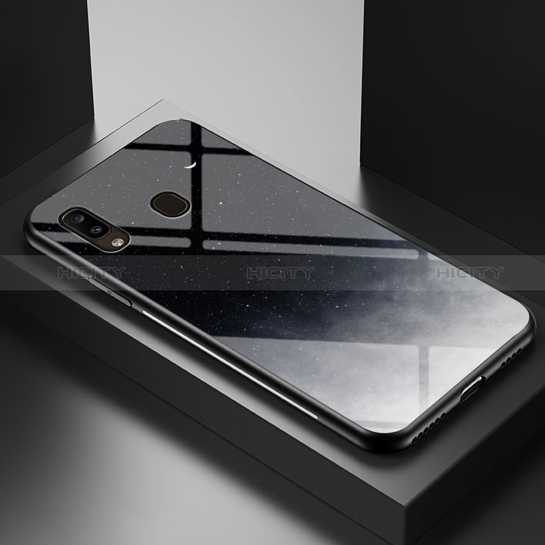 Coque Contour Silicone et Vitre Motif Fantaisie Miroir Etui Housse LS1 pour Samsung Galaxy A20e Plus