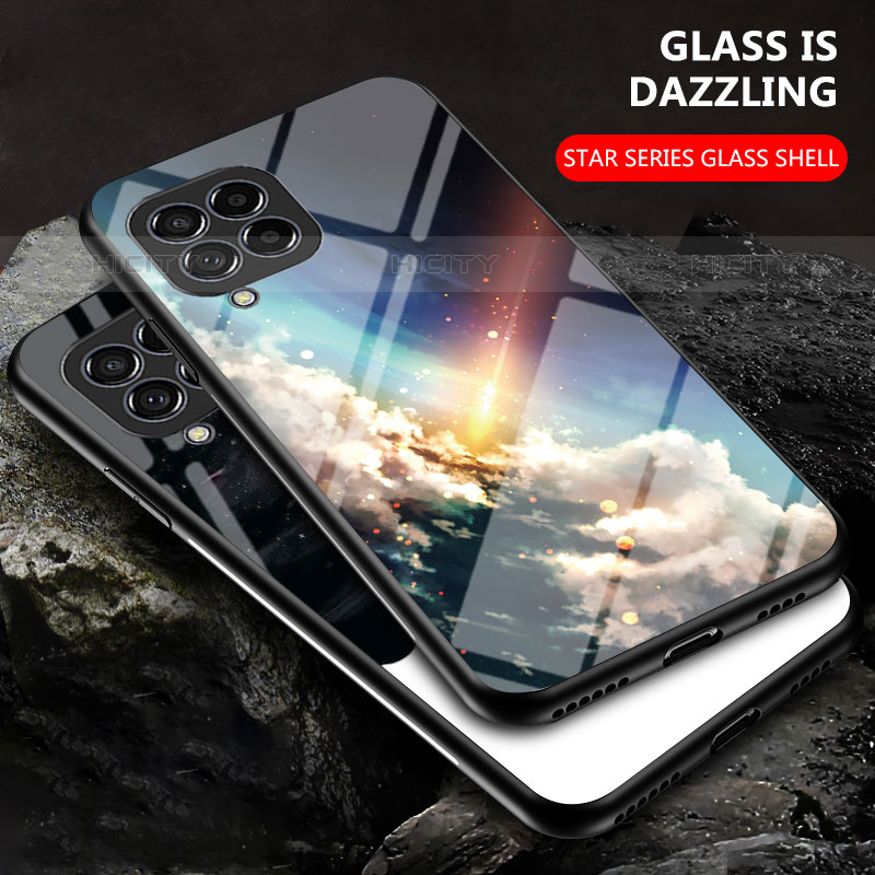 Coque Contour Silicone et Vitre Motif Fantaisie Miroir Etui Housse LS1 pour Samsung Galaxy M33 5G Plus