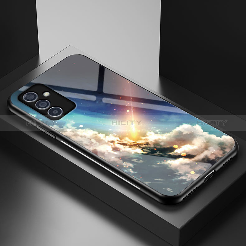 Coque Contour Silicone et Vitre Motif Fantaisie Miroir Etui Housse LS1 pour Samsung Galaxy Quantum2 5G Mixte Plus