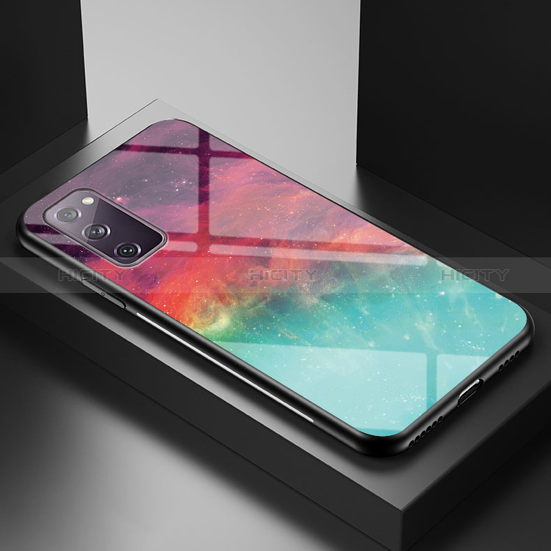 Coque Contour Silicone et Vitre Motif Fantaisie Miroir Etui Housse LS1 pour Samsung Galaxy S20 FE (2022) 5G Plus