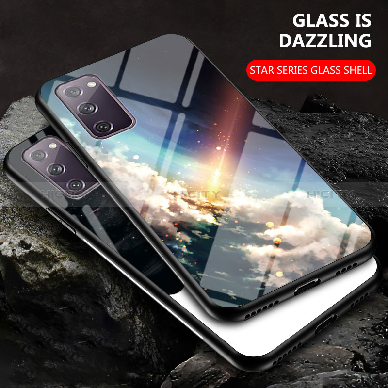 Coque Contour Silicone et Vitre Motif Fantaisie Miroir Etui Housse LS1 pour Samsung Galaxy S20 FE 5G Plus
