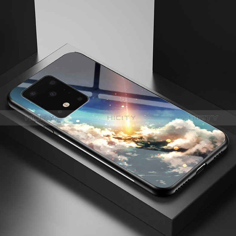 Coque Contour Silicone et Vitre Motif Fantaisie Miroir Etui Housse LS1 pour Samsung Galaxy S20 Plus 5G Mixte Plus