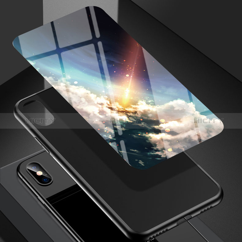 Coque Contour Silicone et Vitre Motif Fantaisie Miroir Etui Housse LS1 pour Xiaomi Redmi 10X 4G Plus