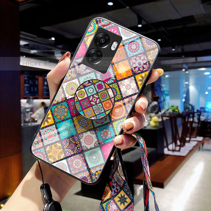 Coque Contour Silicone et Vitre Motif Fantaisie Miroir Etui Housse LS3 pour OnePlus Nord N300 5G Plus