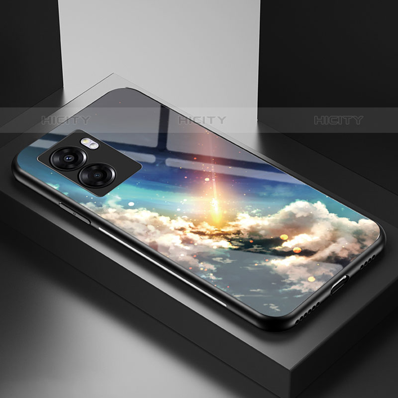 Coque Contour Silicone et Vitre Motif Fantaisie Miroir Etui Housse LS4 pour OnePlus Nord N300 5G Plus