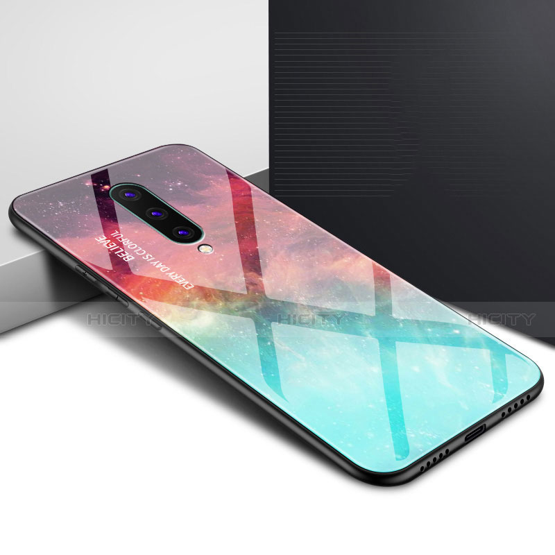 Coque Contour Silicone et Vitre Motif Fantaisie Miroir Etui Housse pour OnePlus 8 Mixte Plus