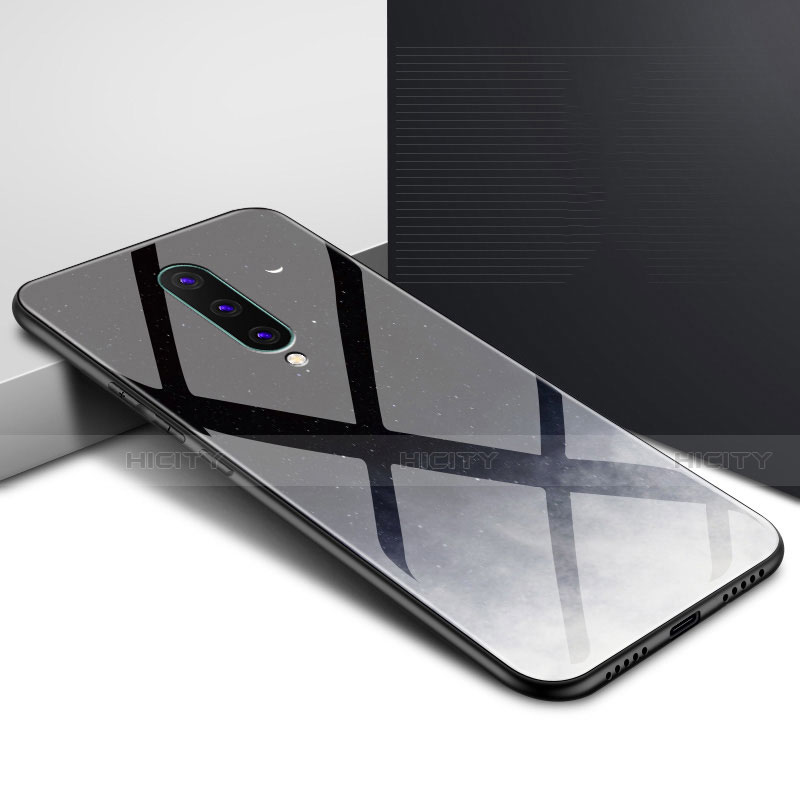 Coque Contour Silicone et Vitre Motif Fantaisie Miroir Etui Housse pour OnePlus 8 Plus