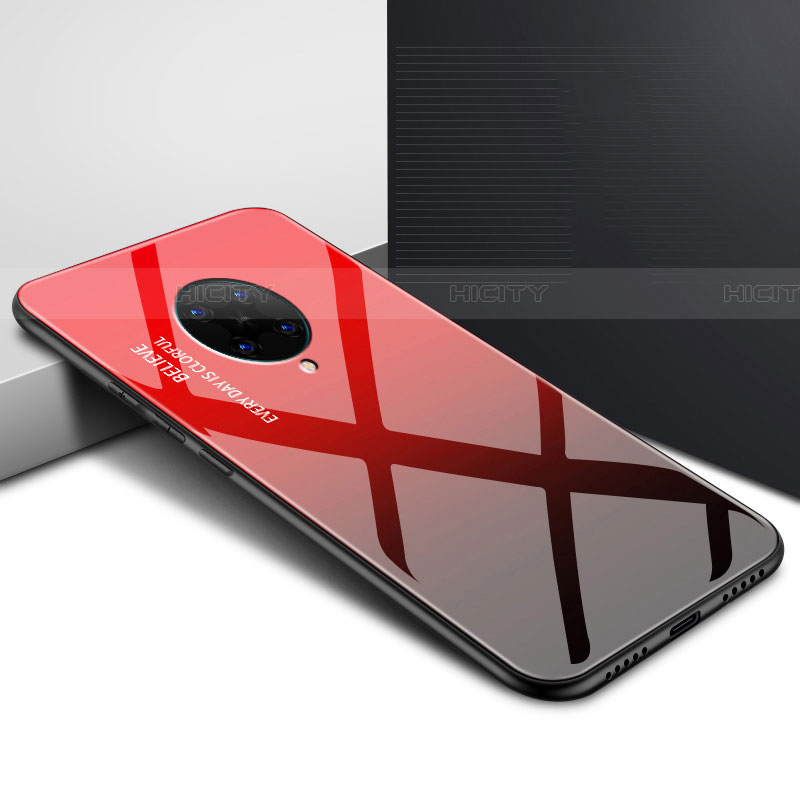 Coque Contour Silicone et Vitre Motif Fantaisie Miroir Etui Housse pour Xiaomi Redmi K30 Pro 5G Plus