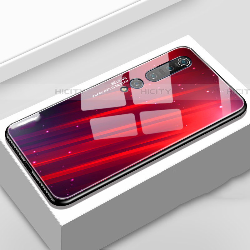 Coque Contour Silicone et Vitre Motif Fantaisie Miroir Etui Housse S01 pour Xiaomi Mi 10 Pro Plus