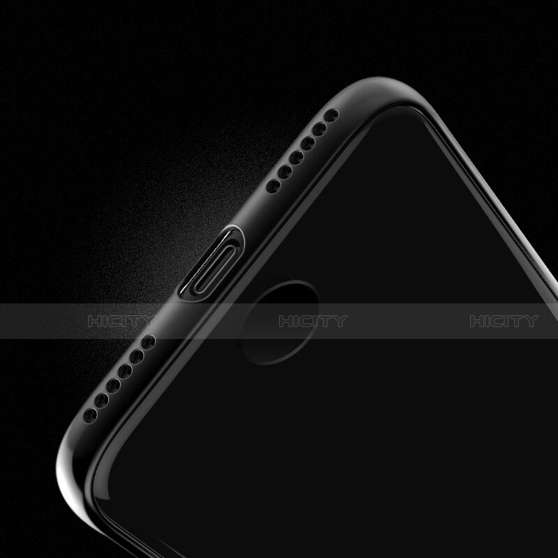 Coque Contour Silicone et Vitre Transparente Mat pour Apple iPhone SE3 (2022) Noir Plus