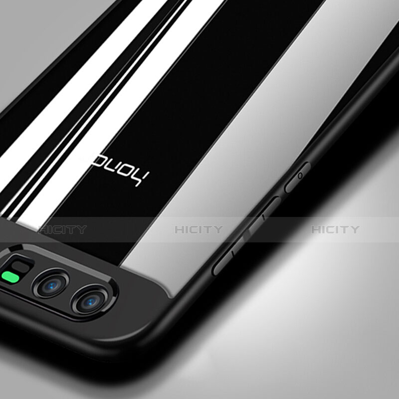 Coque Contour Silicone et Vitre Transparente Mat pour Huawei Honor 9 Noir Plus
