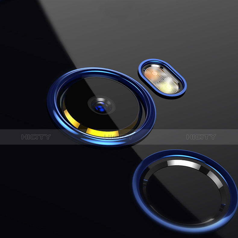 Coque Contour Silicone et Vitre Transparente Mat pour Xiaomi Mi Mix 2 Bleu Plus