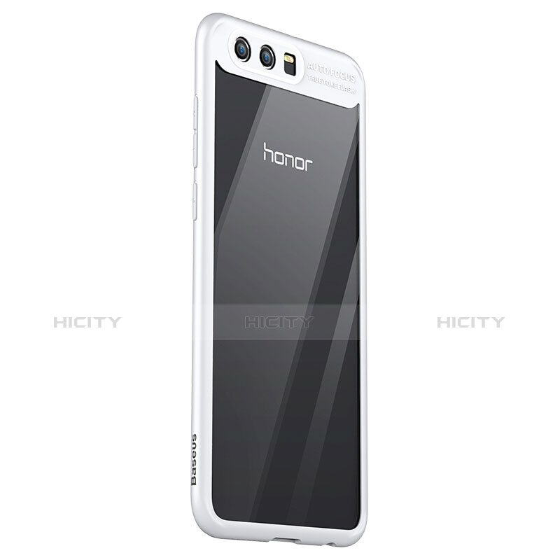 Coque Contour Silicone et Vitre Transparente Miroir 360 Degres pour Huawei Honor 9 Premium Blanc Plus