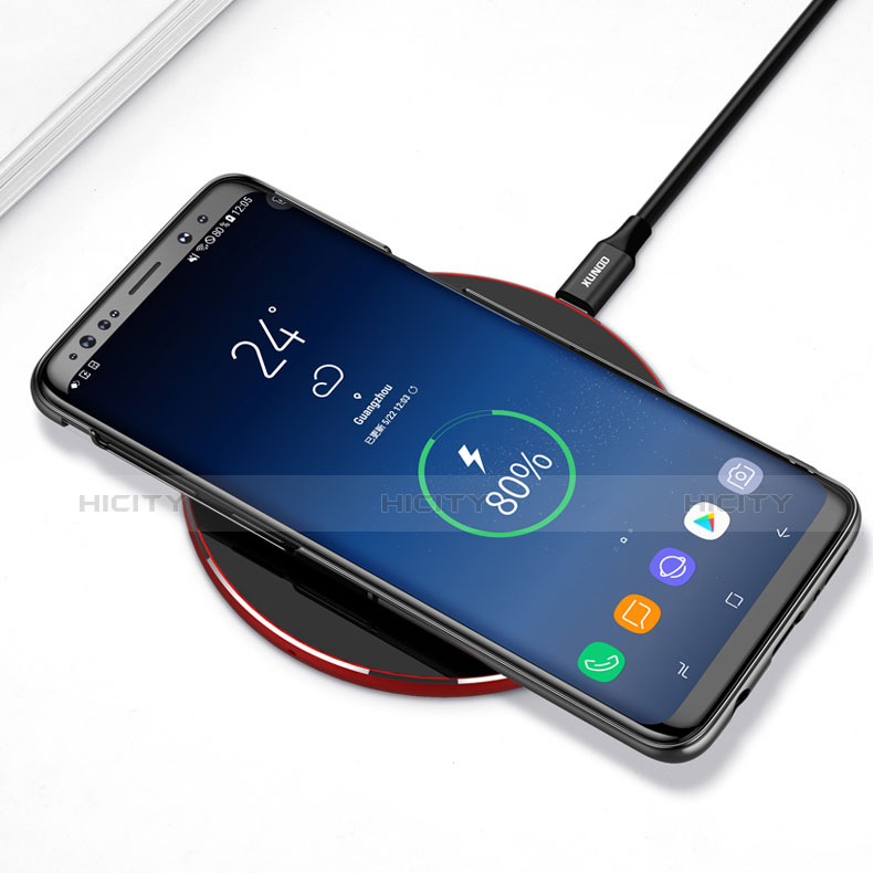 Coque Contour Silicone et Vitre Transparente Miroir 360 Degres pour Samsung Galaxy S9 Noir Plus