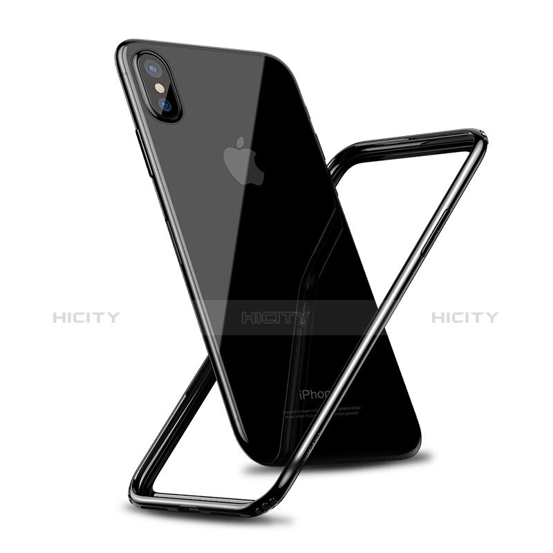 Coque Contour Silicone Gel pour Apple iPhone Xs Noir Plus