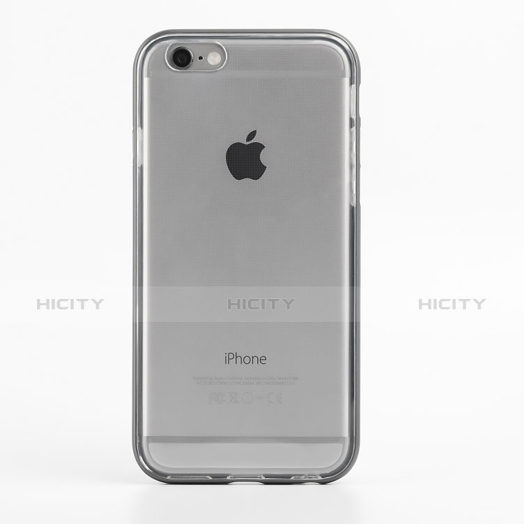 Coque Contour Silicone Transparente Gel pour Apple iPhone 6S Gris Plus