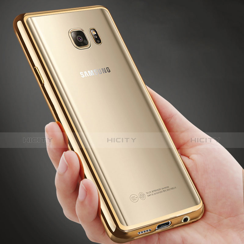 Coque Contour Silicone Transparente Gel pour Samsung Galaxy Note 5 N9200 N920 N920F Or Plus