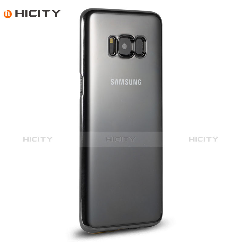 Coque Contour Silicone Transparente Gel pour Samsung Galaxy S8 Noir Plus