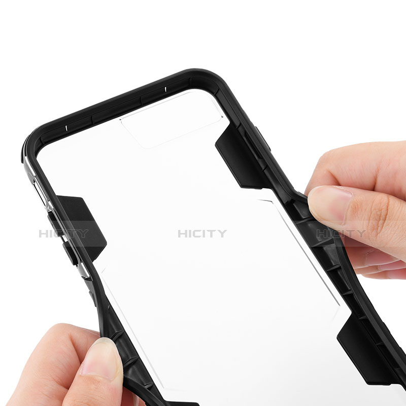 Coque Contour Silicone Transparente pour Apple iPhone 7 Noir Plus