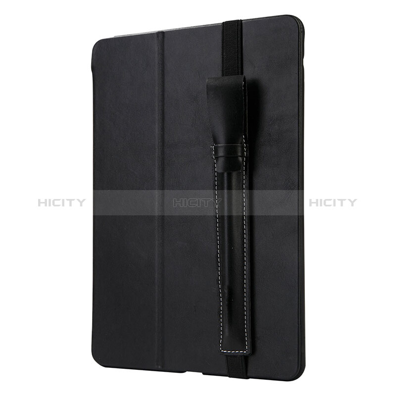 Coque en Cuir Protection Sac Pochette Elastique Douille de Poche Detachable P02 pour Apple Pencil Apple iPad Pro 12.9 Noir Plus