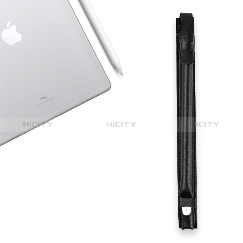 Coque en Cuir Protection Sac Pochette Elastique Douille de Poche Detachable P04 pour Apple Pencil Apple iPad Pro 10.5 Noir Plus