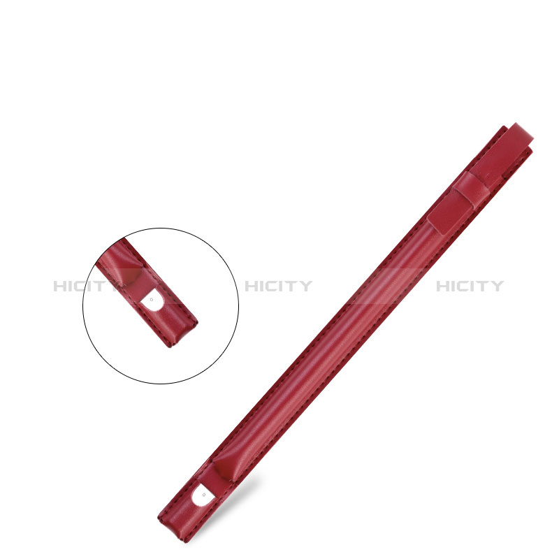 Coque en Cuir Protection Sac Pochette Elastique Douille de Poche Detachable P04 pour Apple Pencil Apple iPad Pro 10.5 Rouge Plus