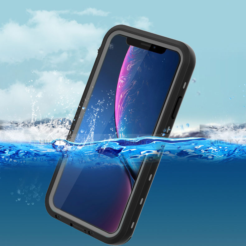 Coque Etanche Contour Silicone et Plastique Housse Etui Waterproof 360 Degres avec Support pour Apple iPhone 11 Plus