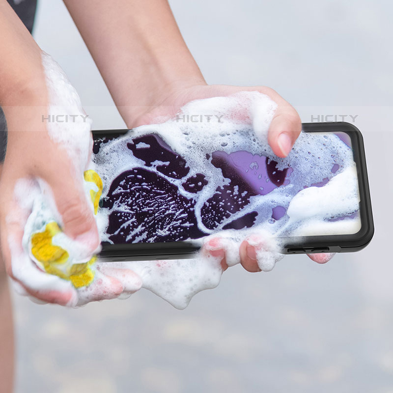 Coque Etanche Contour Silicone et Plastique Housse Etui Waterproof 360 Degres pour Samsung Galaxy M32 5G Noir Plus