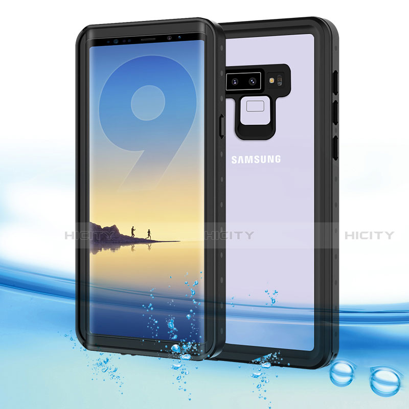 Coque Etanche Contour Silicone et Plastique Housse Etui Waterproof 360 Degres pour Samsung Galaxy Note 9 Noir Plus