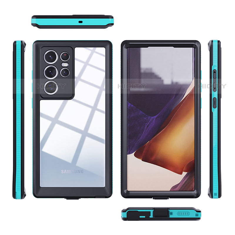 Coque Etanche Contour Silicone et Plastique Housse Etui Waterproof 360 Degres pour Samsung Galaxy S23 Ultra 5G Plus