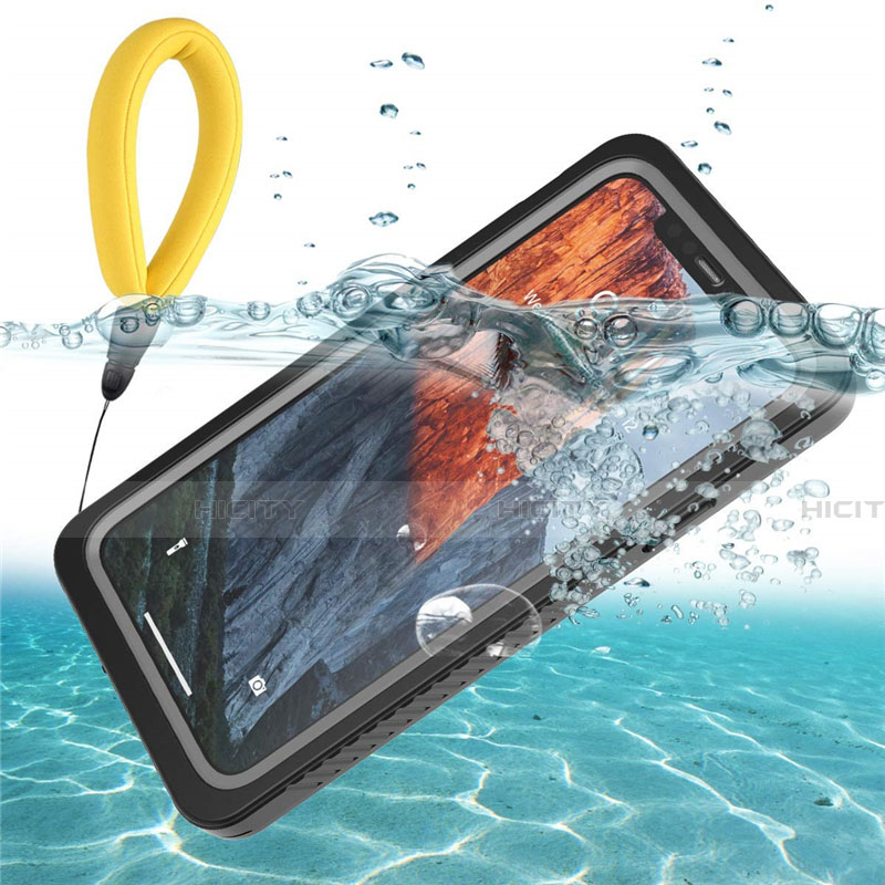 Coque Etanche Contour Silicone et Plastique Housse Etui Waterproof 360 Degres U01 pour Apple iPhone 11 Noir Plus