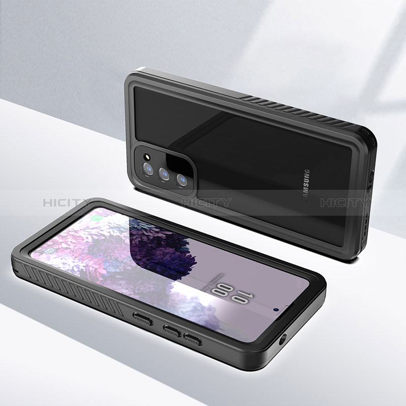 Coque Etanche Contour Silicone et Plastique Housse Etui Waterproof 360 Degres W02 pour Samsung Galaxy S20 FE 4G Noir Plus