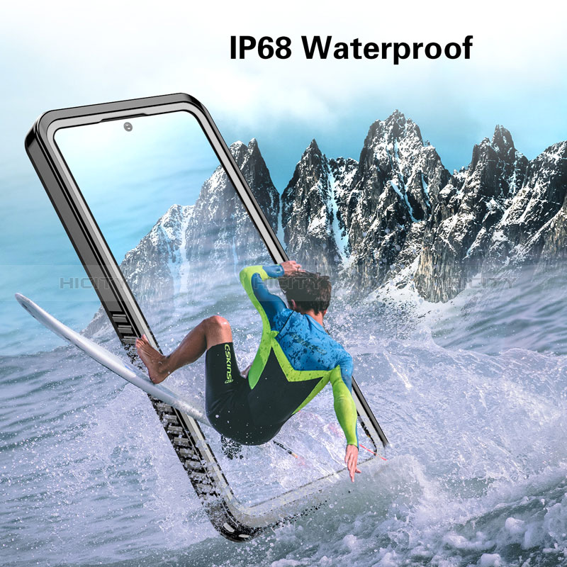 Coque Etanche Contour Silicone et Plastique Housse Etui Waterproof 360 Degres W02 pour Samsung Galaxy S20 Plus 5G Noir Plus