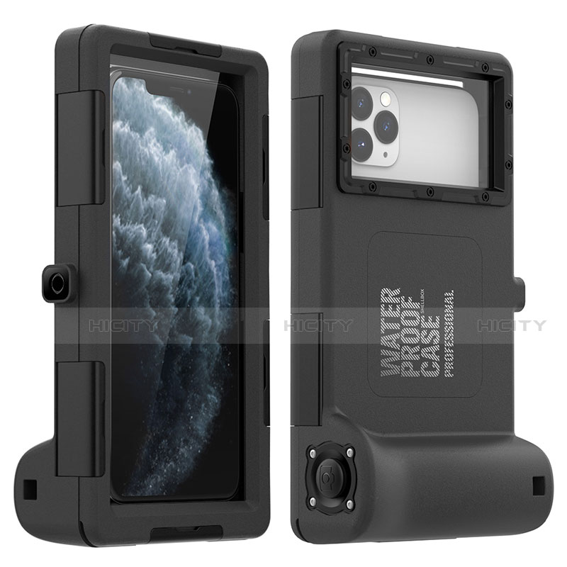 Coque Etanche Contour Silicone Housse et Plastique Etui Waterproof 360 Degres pour Apple iPhone 7 Noir Plus