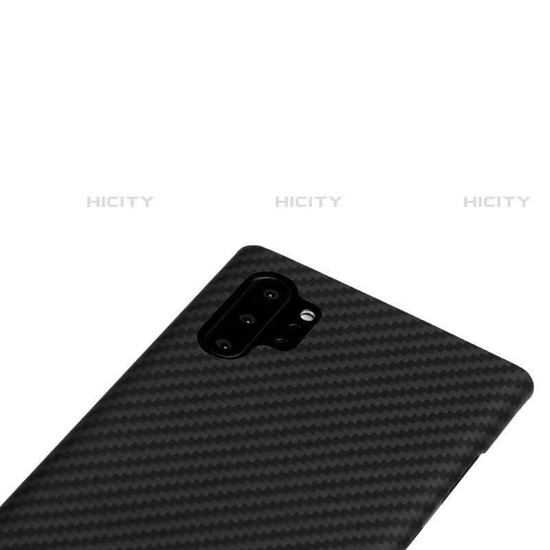 Coque Fibre de Carbone Housse Etui Luxe Serge C01 pour Samsung Galaxy Note 10 Plus Noir Plus