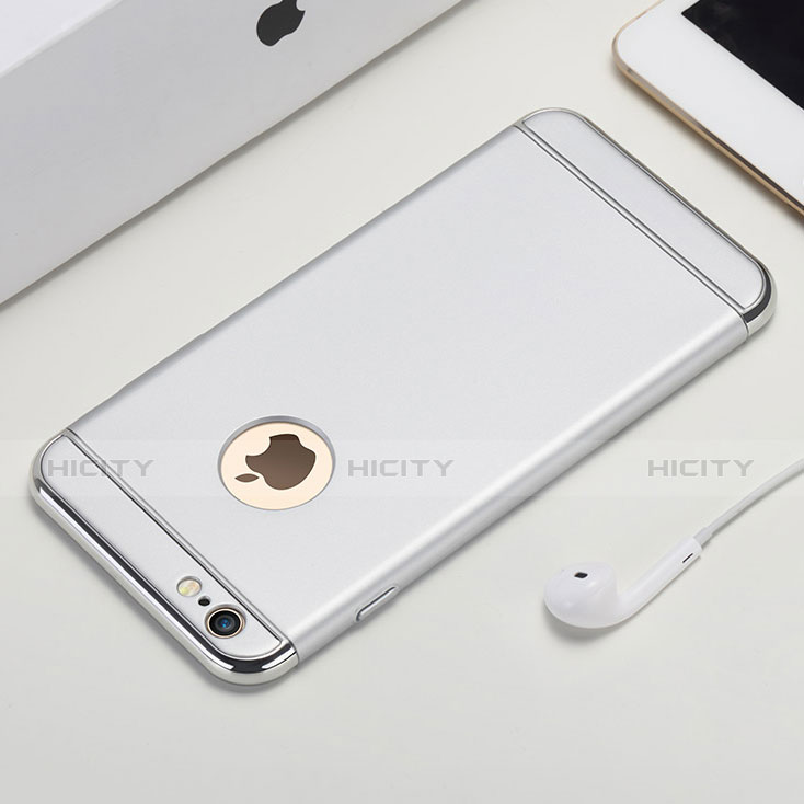 Coque Luxe Aluminum Metal A01 pour Apple iPhone 6S Argent Plus