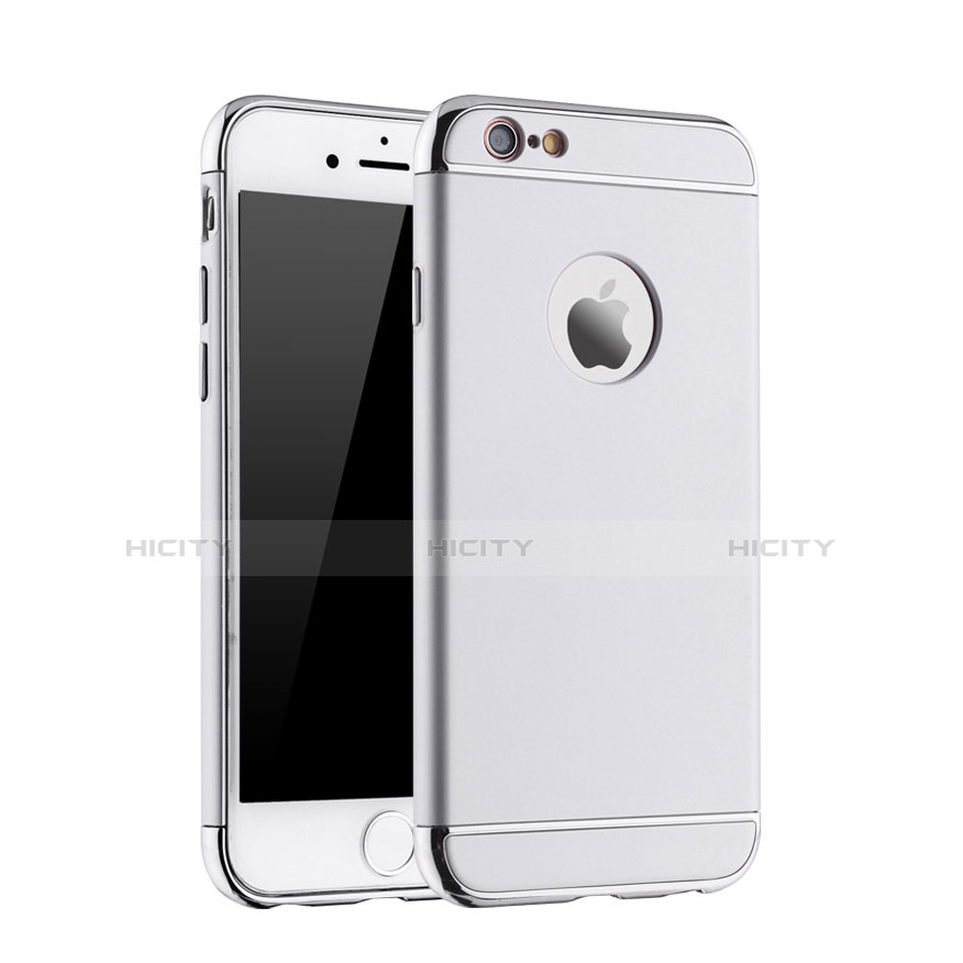 Coque Luxe Aluminum Metal A01 pour Apple iPhone 6S Plus Argent Plus