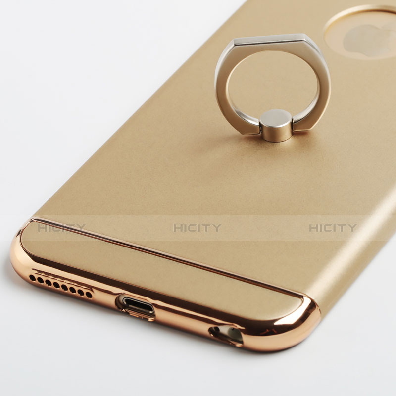 Coque Luxe Aluminum Metal et Support Bague Anneau pour Apple iPhone 6 Plus Or Plus