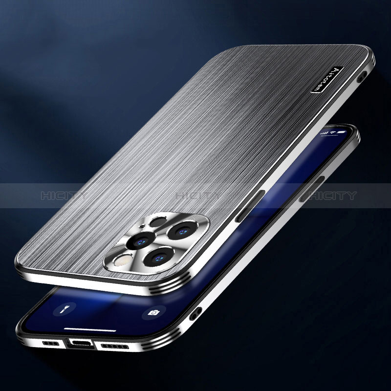 Coque Luxe Aluminum Metal Housse et Bumper Silicone Etui AT1 pour Apple iPhone 14 Plus Plus