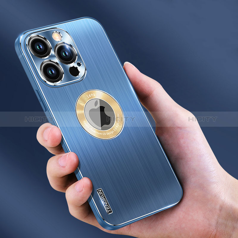 Coque Luxe Aluminum Metal Housse et Bumper Silicone Etui avec Mag-Safe Magnetic Magnetique JL1 pour Apple iPhone 15 Pro Plus