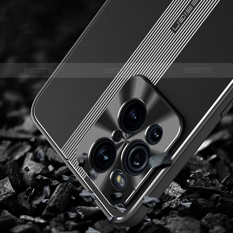 Coque Luxe Aluminum Metal Housse et Bumper Silicone Etui J02 pour Oppo Find X3 Pro 5G Plus