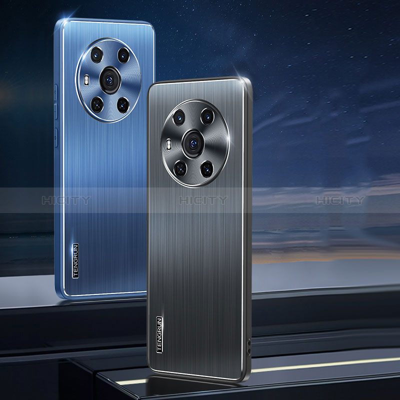 Coque Luxe Aluminum Metal Housse et Bumper Silicone Etui JL1 pour Huawei Honor Magic3 5G Plus