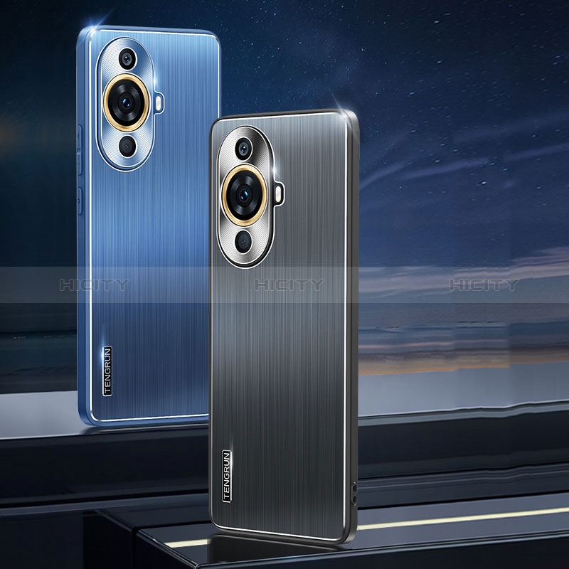 Coque Luxe Aluminum Metal Housse et Bumper Silicone Etui JL1 pour Huawei Nova 11 Pro Plus