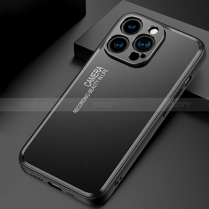 Coque Luxe Aluminum Metal Housse et Bumper Silicone Etui JL2 pour Apple iPhone 15 Pro Max Plus