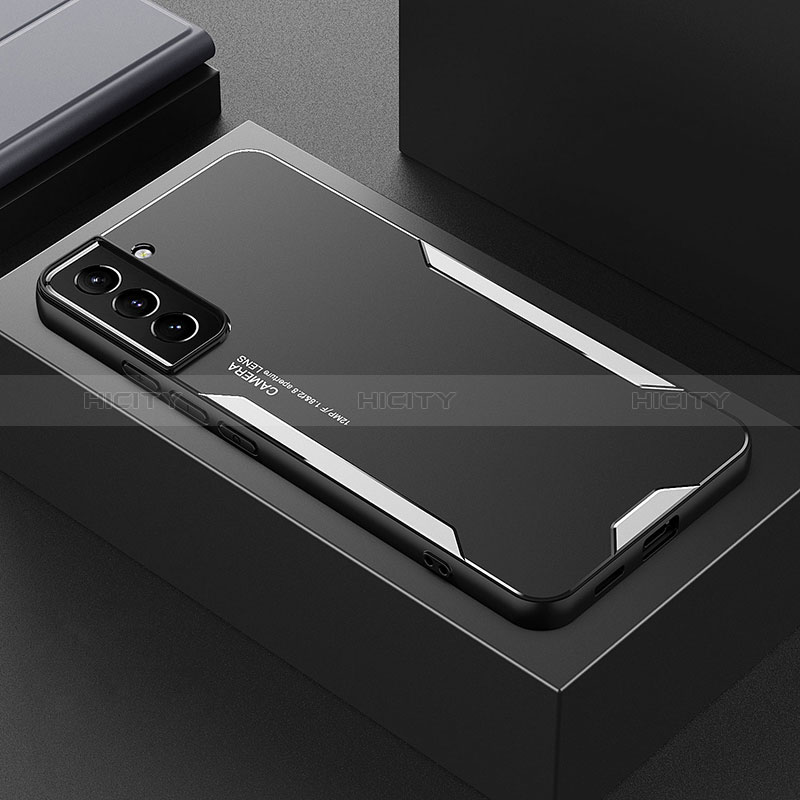 Coque Luxe Aluminum Metal Housse et Bumper Silicone Etui M01 pour Samsung Galaxy S24 Plus 5G Plus